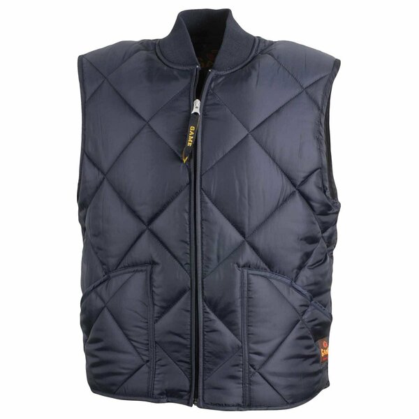 Game Workwear The Finest Diamond Quilt Vest, Navy, Size 2X 1222-V